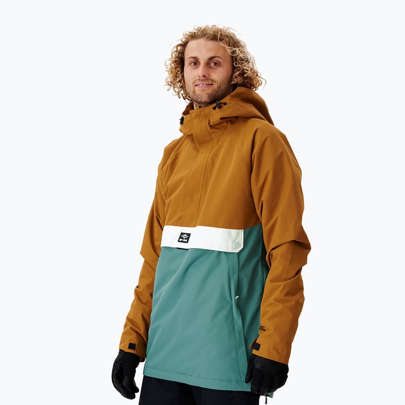 Pánska snowboardová bunda Rip Curl Primative hnedo-zelená MOU 146 2