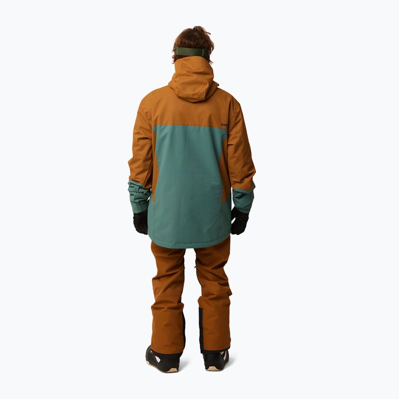 Pánska snowboardová bunda Rip Curl Pinnacle zeleno-hnedá 4MOU 146 6