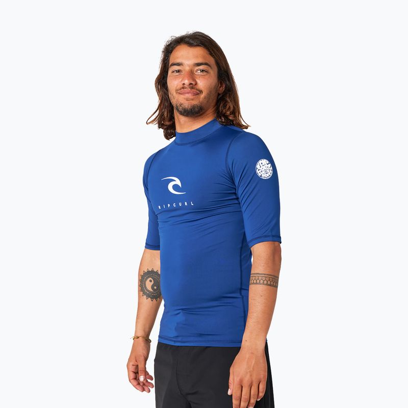 Pánske plavecké tričko Rip Curl Corps 49 tmavomodré 12JMRV 2