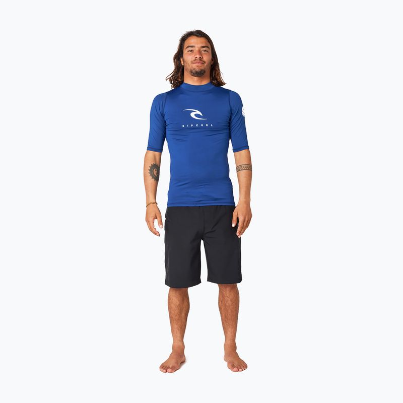 Pánske plavecké tričko Rip Curl Corps 49 tmavomodré 12JMRV 4
