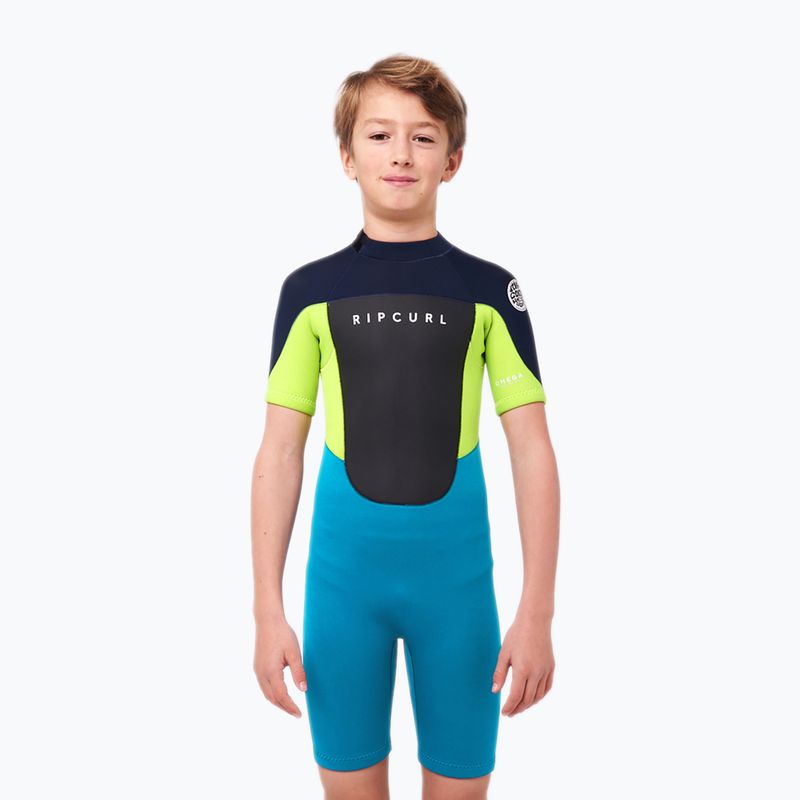 Rip Curl Omega B/Zip Spring 49 blue/blue detský neoprénový oblek 113BSP