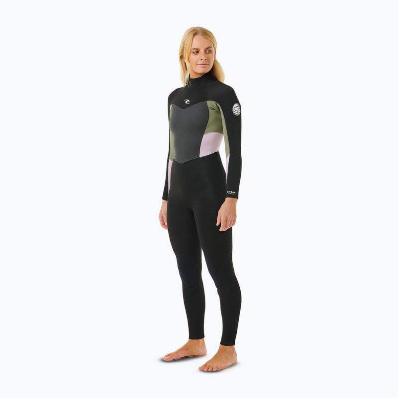 Dámsky plavecký neoprén Rip Curl Omega 3/2 mm Back Zip khaki 3