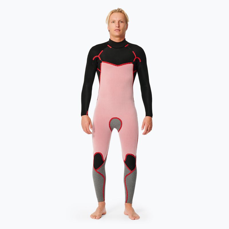 Pánsky neoprén Rip Curl D/Patrol 3/2 mm GB B/Zip Stmr black 3