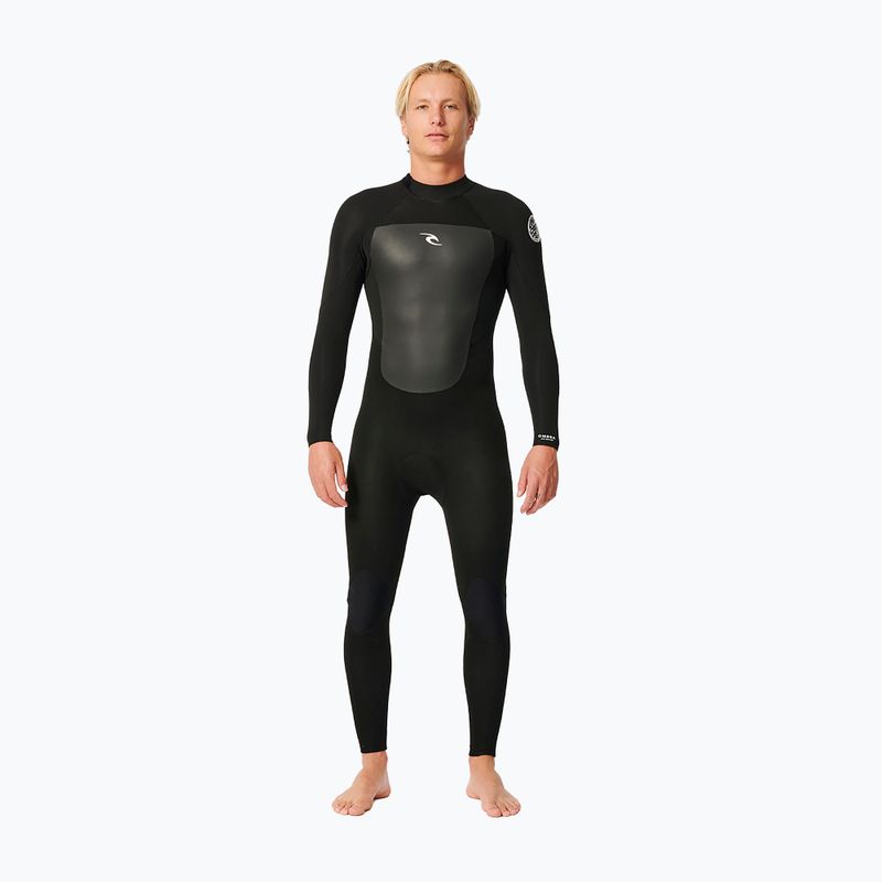 Rip Curl Omega 4/3 mm GB BZ Steamer black pánsky neoprénový oblek
