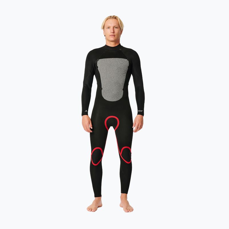 Rip Curl Omega 4/3 mm GB BZ Steamer black pánsky neoprénový oblek 4