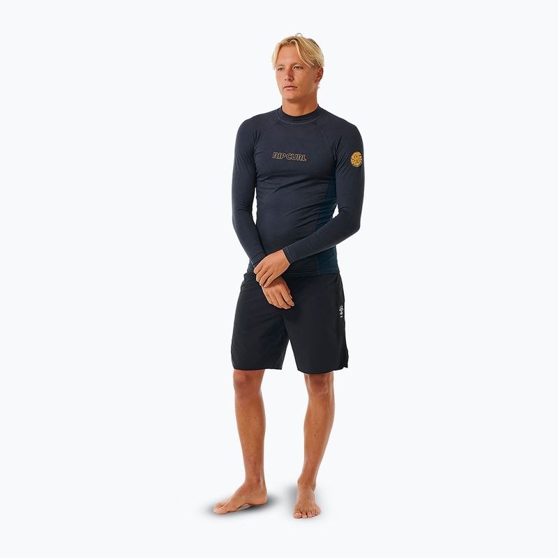 Pánske plavecké tričko longsleeve Rip Curl Dawn Patrol UPF Performance navy marle 2