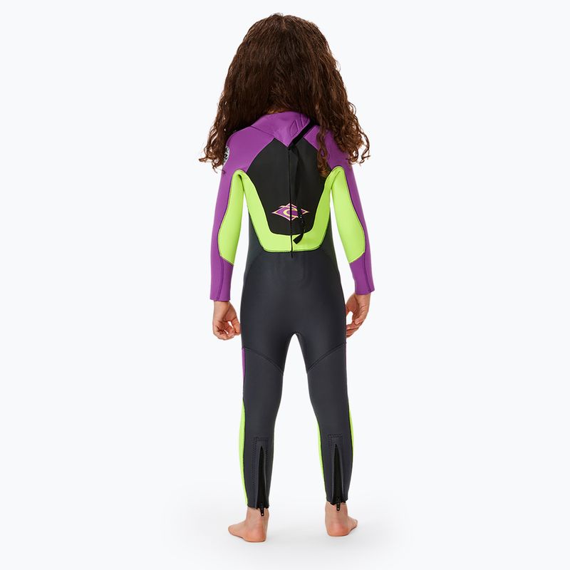 Detský neoprén  Rip Curl Groms Omega 3/2 Back Zip purple 2