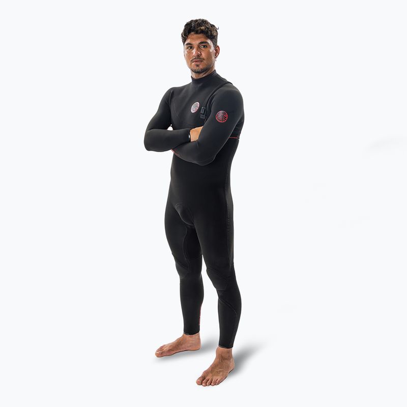 Rip Curl Flashbomb Fusion 4/3 mm Zip Free pánska plavecká pena čierna 3