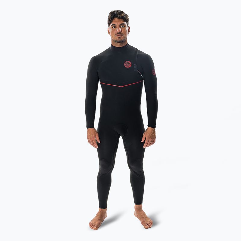Pánska plavecká pena Rip Curl Flashbomb Fusion 3/2mm Zip Free Black