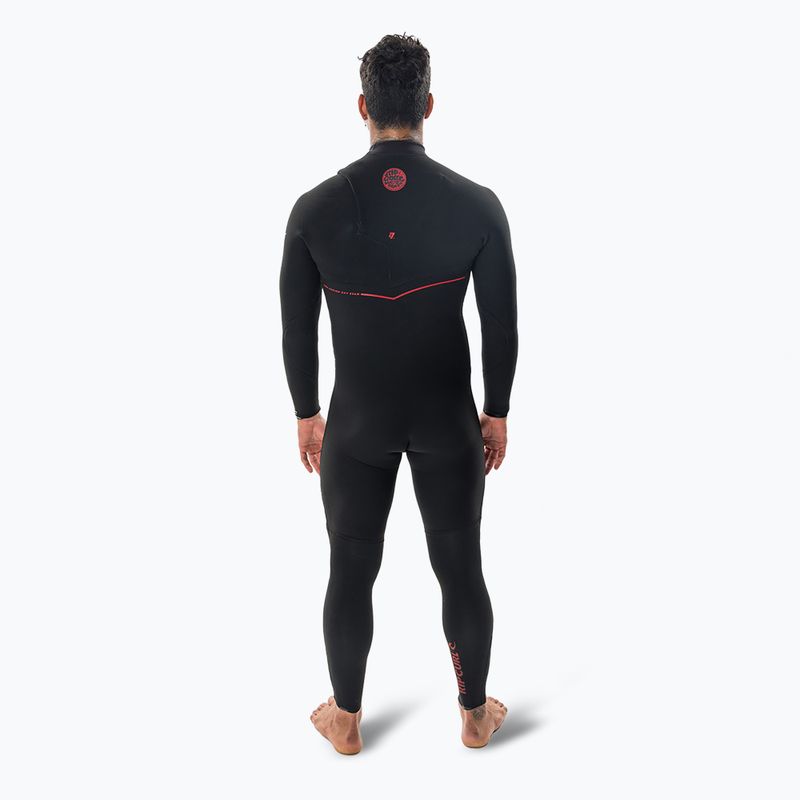 Pánska plavecká pena Rip Curl Flashbomb Fusion 3/2mm Zip Free Black 2