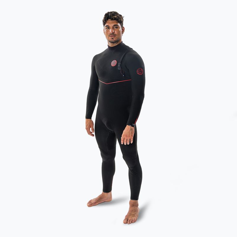 Pánska plavecká pena Rip Curl Flashbomb Fusion 3/2mm Zip Free Black 3