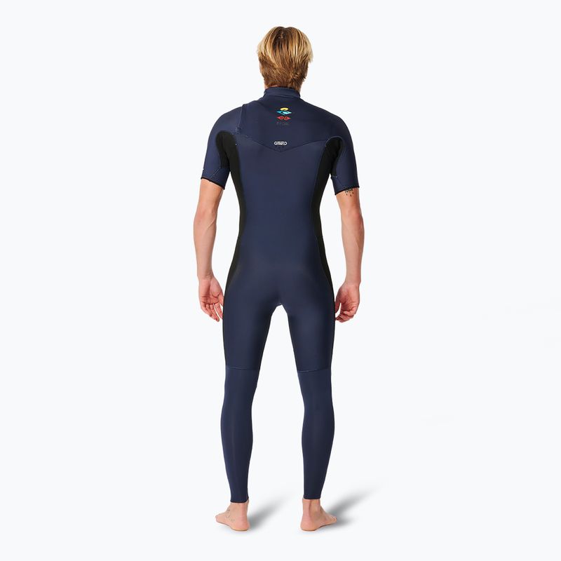 Rip Curl Dawn Patrol Performance 2/2 mm Chest Zip dark navy pánska plavecká pena 2