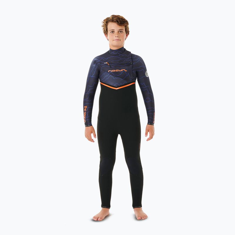 Detský neoprén Rip Curl Flashbomb 4/3 mm Chest Zip purple night