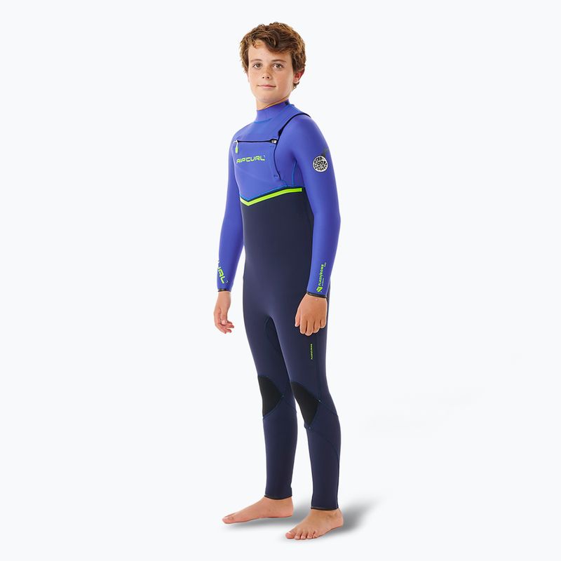 Detský neoprén Rip Curl Flashbomb 4/3 mm Chest Zip wild berry 3