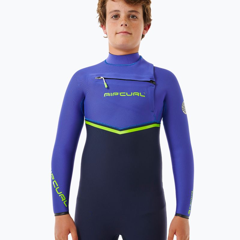 Detský neoprén Rip Curl Flashbomb 4/3 mm Chest Zip wild berry 4