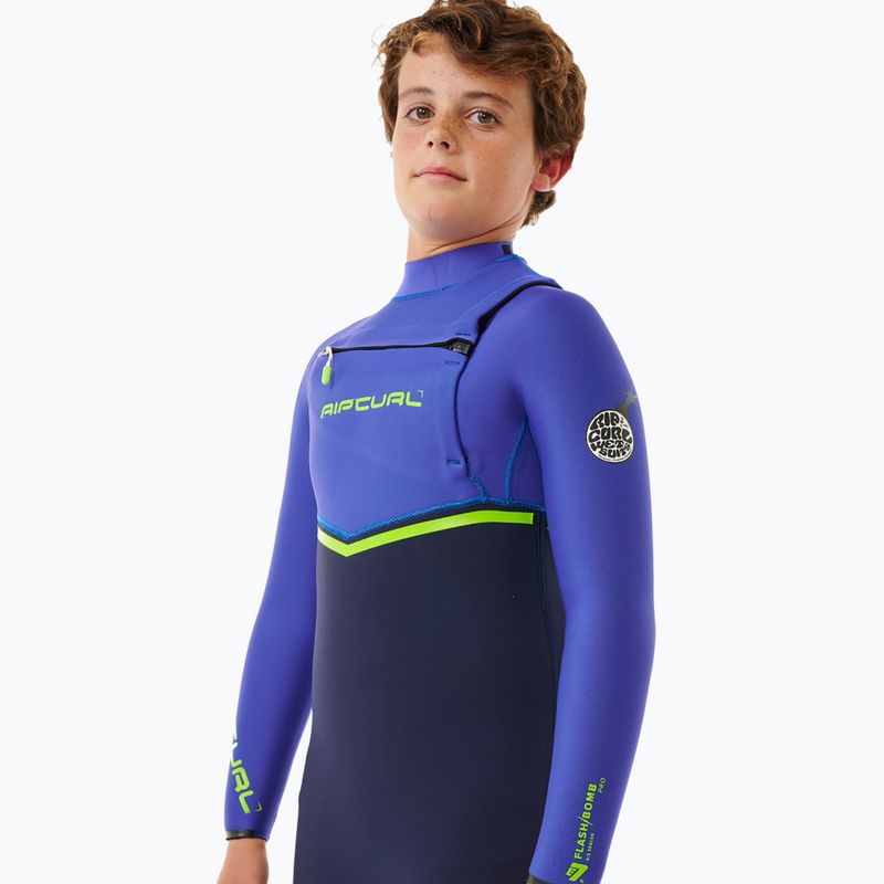 Detský neoprén Rip Curl Flashbomb 4/3 mm Chest Zip wild berry 5