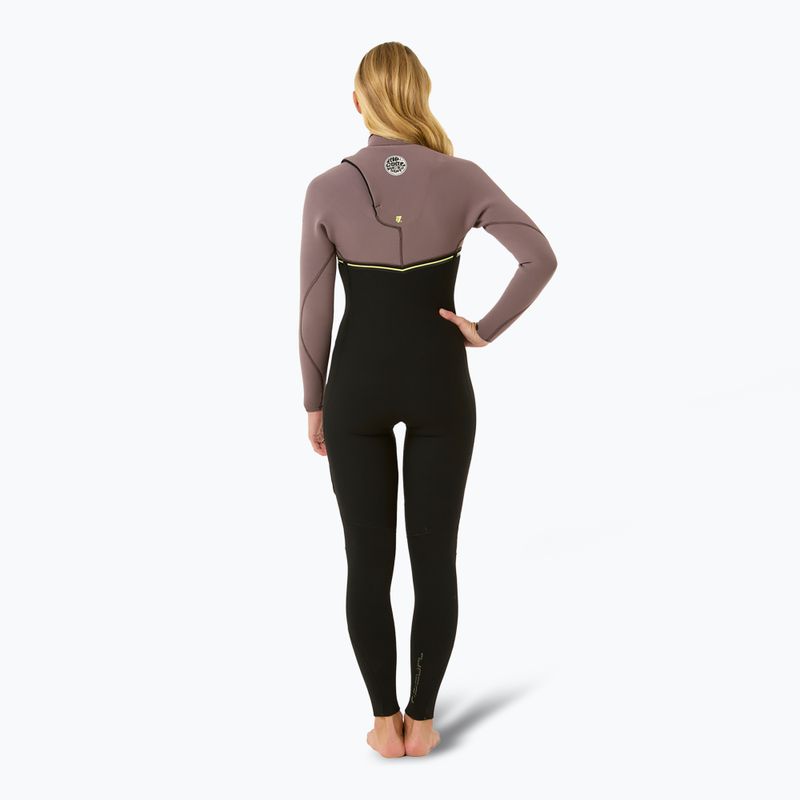 Detský neoprén Rip Curl Ebomb 3/2 mm Zip Free eggplant 2