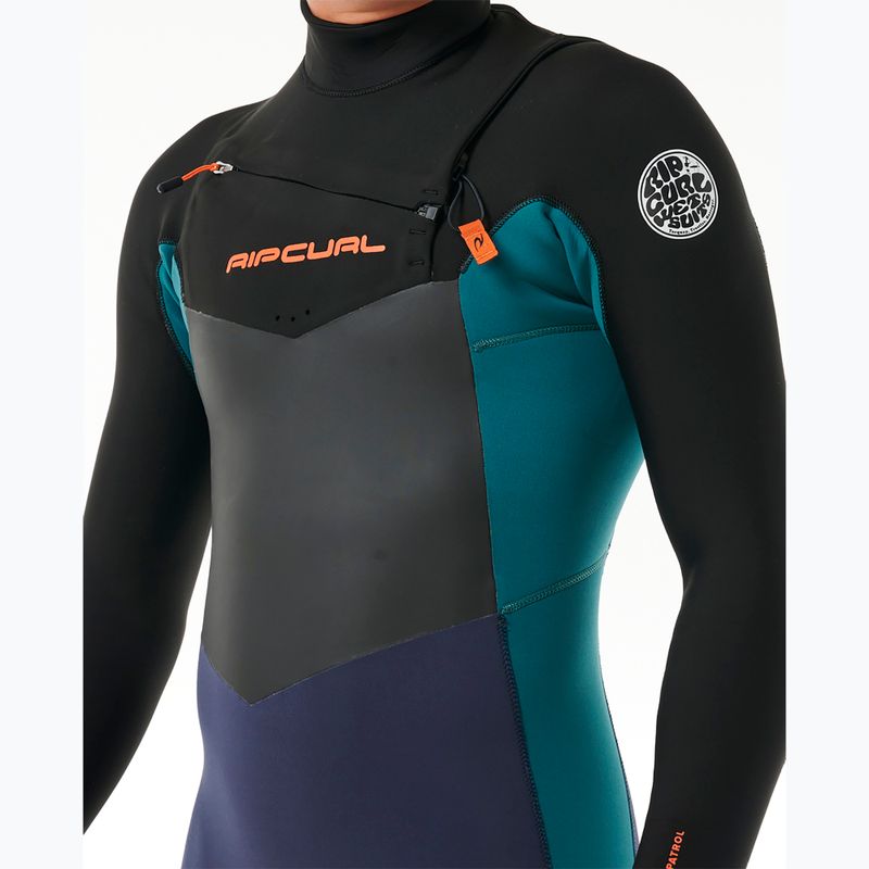 Pánsky plavecký neoprén Rip Curl Dawn Patrol 4/3mm Chest Zip purple night 5
