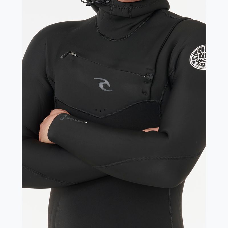 Pánsky plavecký neoprén  Rip Curl Dawn Patrol Cz Hood 5/4 mm black 5