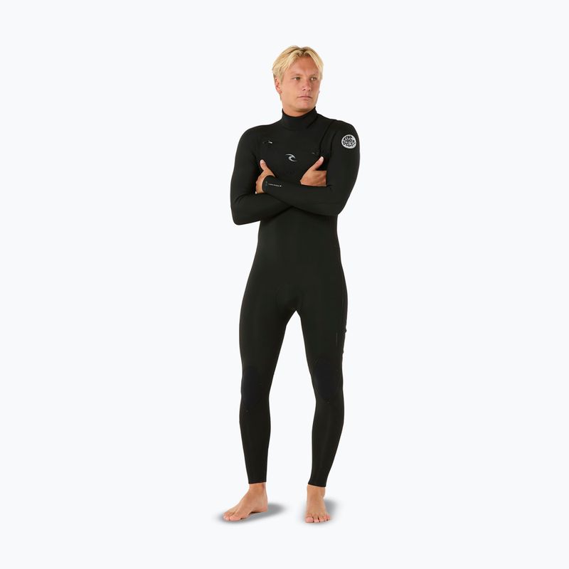 Pánsky plavecký neoprén Rip Curl Dawn Patrol 3/2 mm Chest Zip black 4