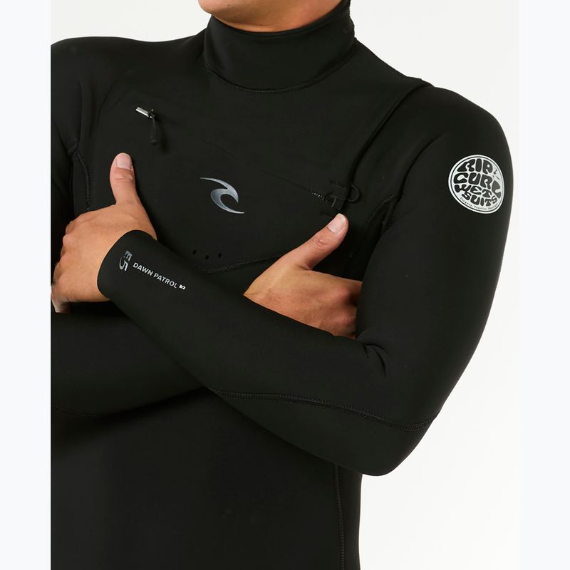Pánsky plavecký neoprén Rip Curl Dawn Patrol 3/2 mm Chest Zip black 6