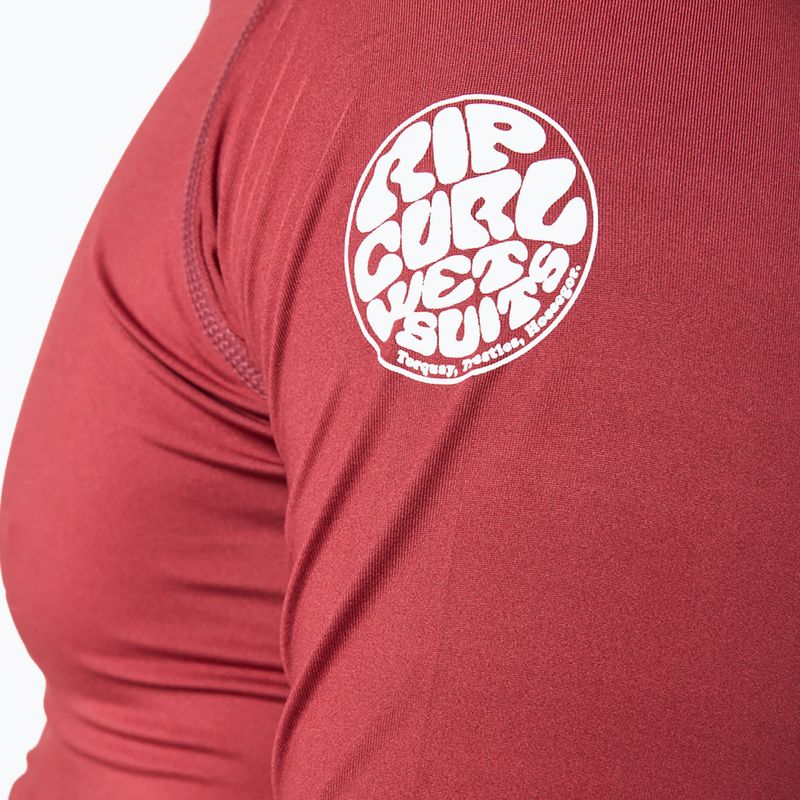 Pánske plavecké tričko Rip Curl Corps 437 bordové 12JMRV 5