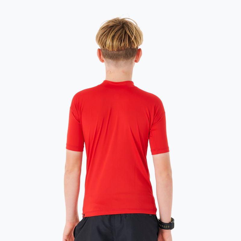 Detské plavecké tričko Rip Curl Corps Rash Vest 4 červené 11NBRV 2