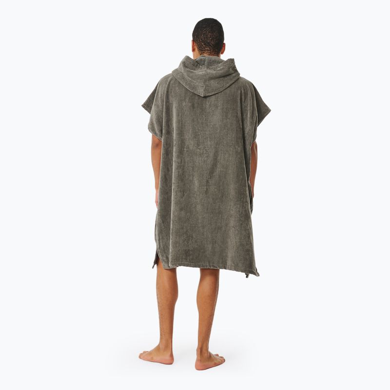 Pánske pončo Rip Curl Logo s kapucňou v šedej farbe 3