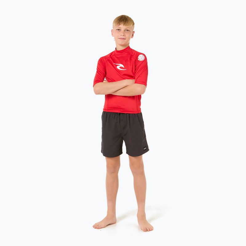 Detské plavecké tričko Rip Curl Lycra Brand Wave UPF červené  2