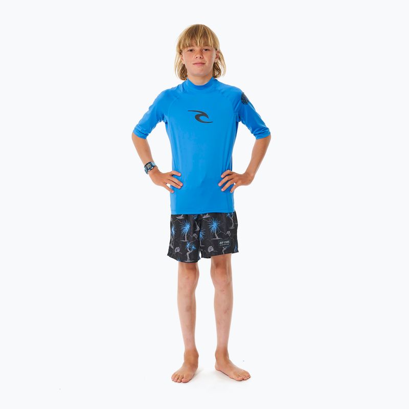 Detské plavecké tričko Rip Curl Lycra Brand Wave UPF blue gum 2