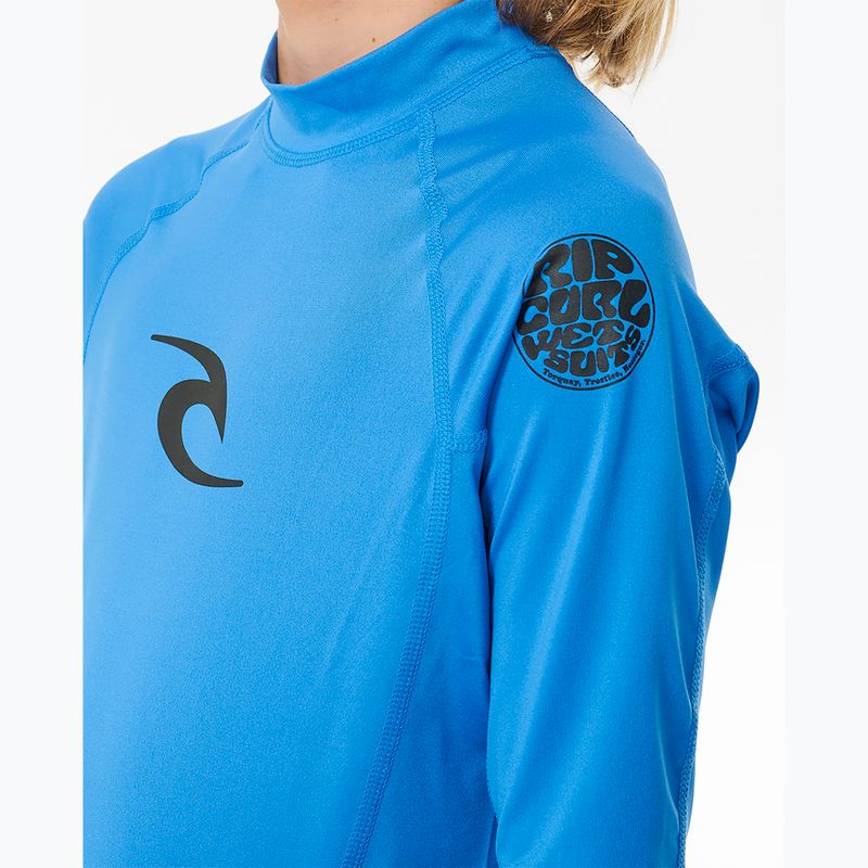 Detské plavecké tričko Rip Curl Lycra Brand Wave UPF blue gum 4