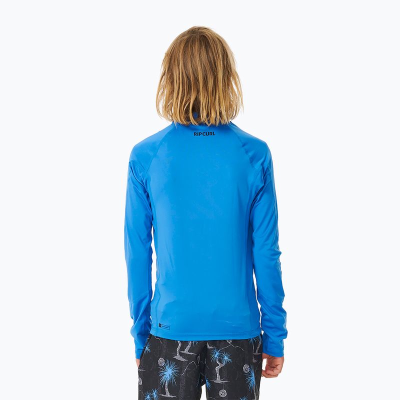 Detský longsleeve na plávanie Rip Curl Lycra Brand Wave UPF blue gum 3