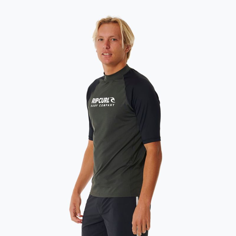 Pánske plavecké tričko Rip Curl Shock UPF black marle 4