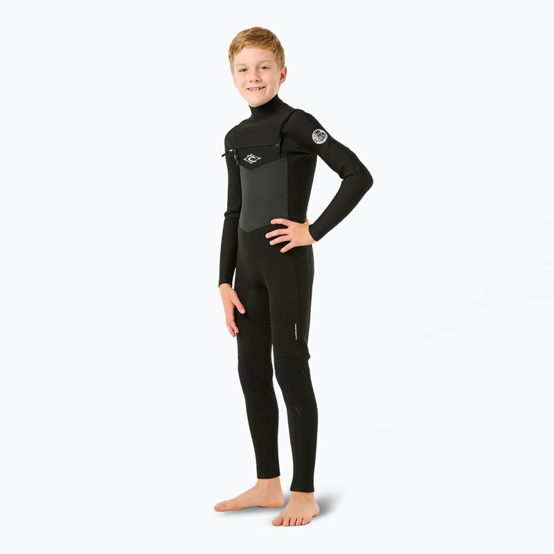 Detský neoprén Rip Curl Dawn Patrol 4/3 mm Chest Zip black 3