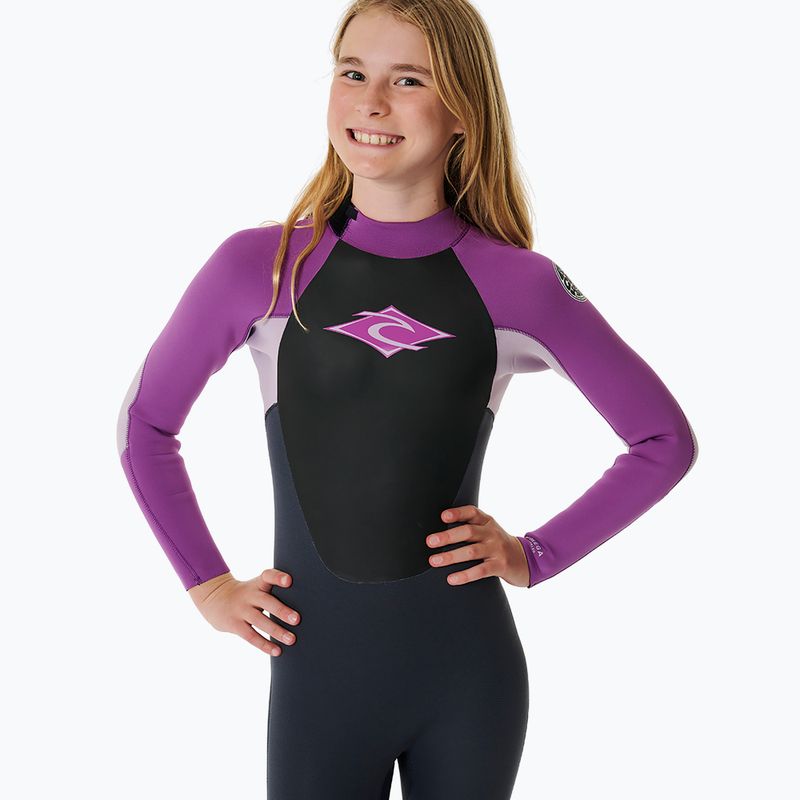 Detský plavecký neoprén Rip Curl Omega 5/3mm Back Zip GB Jr purple 5