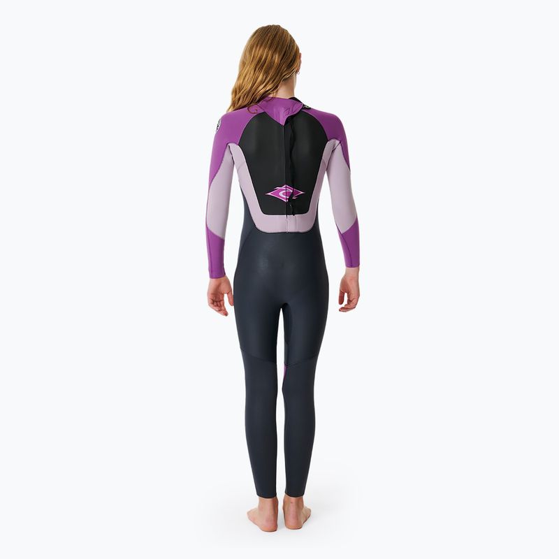 Detský neoprén  Rip Curl Omega 3/2 Back Zip purple 3