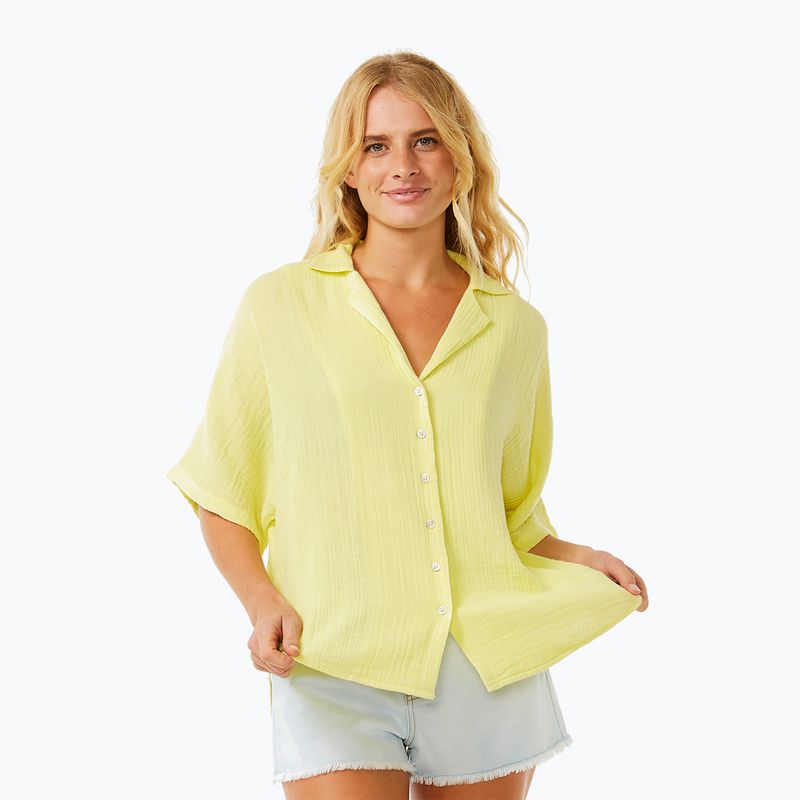 Dámske svetložlté tričko Rip Curl Premium Surf 4