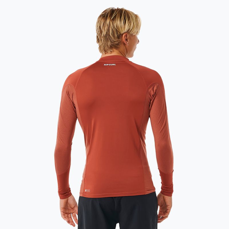 Pánske plavecké tričko  Rip Curl Waves Upf Perf L/S červené 4