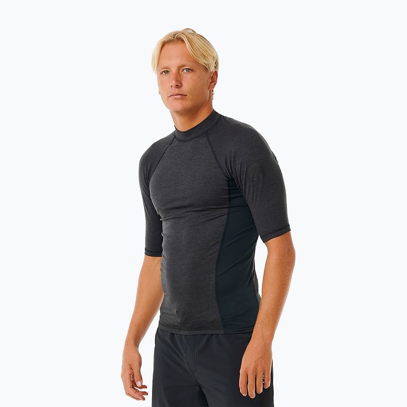 Pánske plavecké tričko Rip Curl Dawn Patrol UPF Performance black marle 4