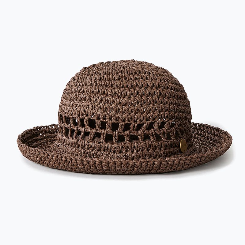 Dámsky klobúk Rip Curl Essentials Crochet Bucket hat brown 2