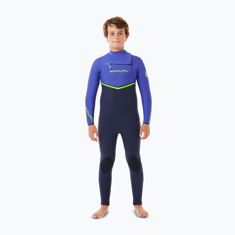 Detský neoprén Rip Curl Flashbomb 3/2 mm Chest Zip wild berry