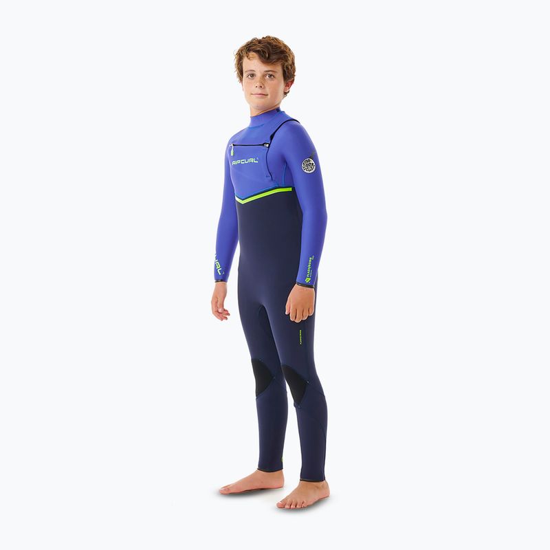 Detský neoprén Rip Curl Flashbomb 3/2 mm Chest Zip wild berry 3