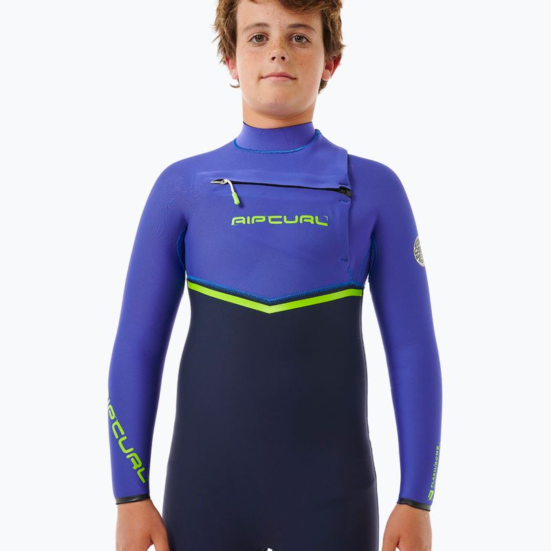 Detský neoprén Rip Curl Flashbomb 3/2 mm Chest Zip wild berry 4
