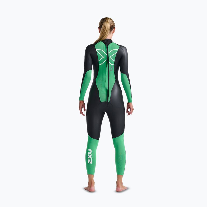 Dámsky triatlonový neoprén  2XU Propel Openwater black/bright green 2