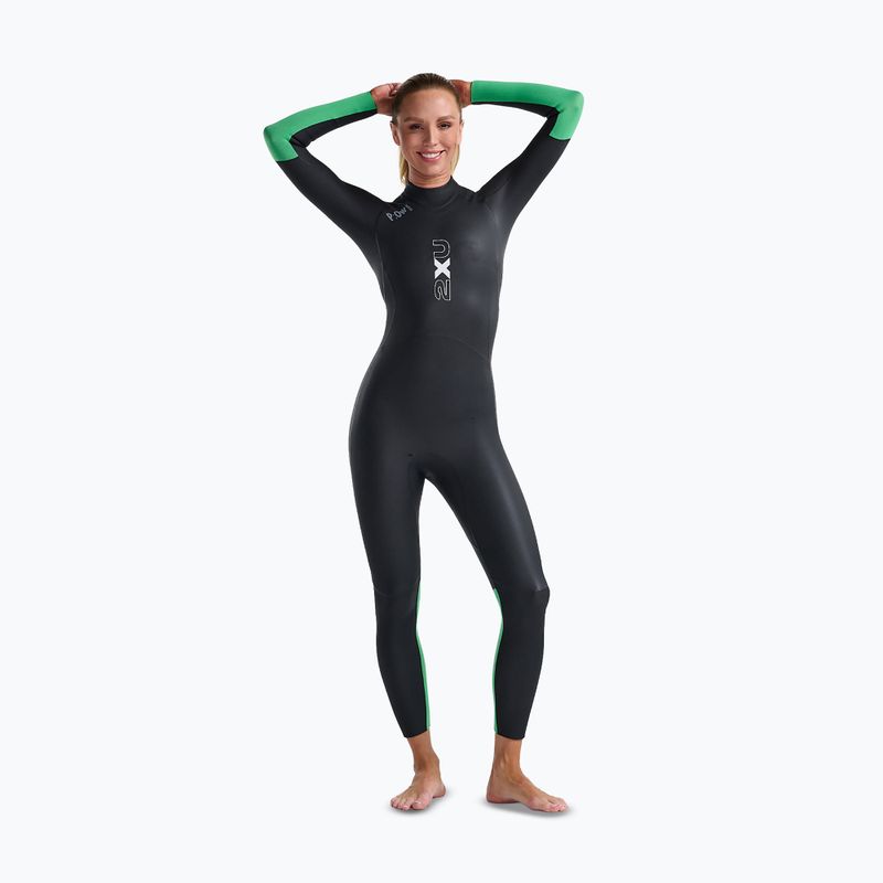 Dámsky triatlonový neoprén  2XU Propel Openwater black/bright green 3