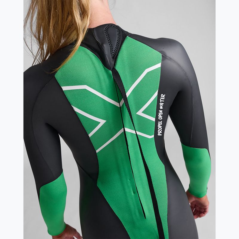Dámsky triatlonový neoprén  2XU Propel Openwater black/bright green 7