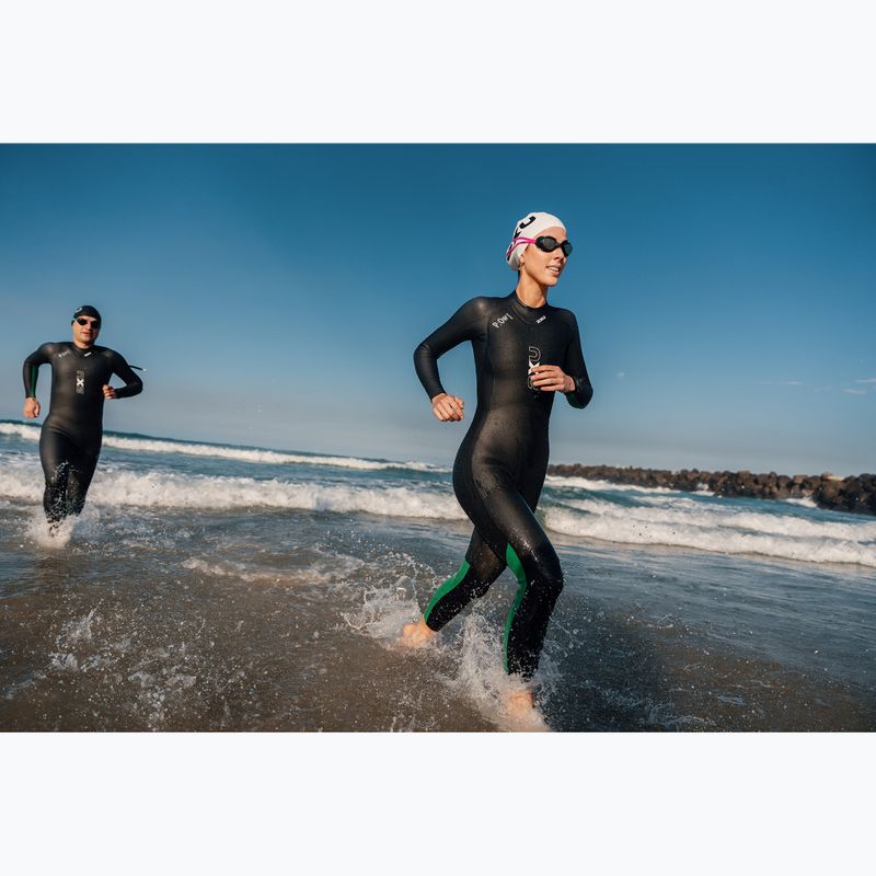 Dámsky triatlonový neoprén  2XU Propel Openwater black/bright green 11