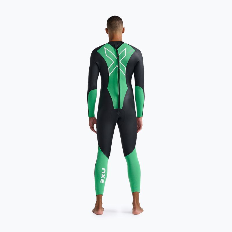 Pánsky triatlonový neoprén 2XU Propel Openwater black/bright green 2