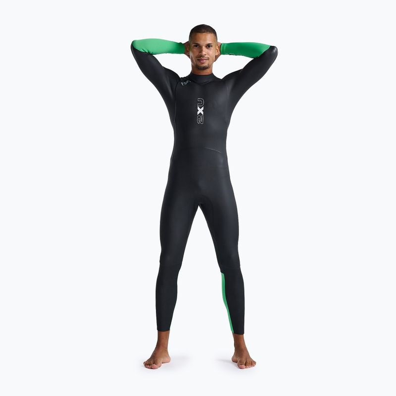 Pánsky triatlonový neoprén 2XU Propel Openwater black/bright green 3