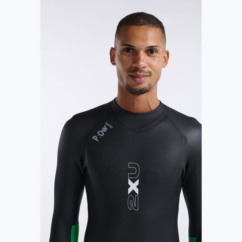 Pánsky triatlonový neoprén 2XU Propel Openwater black/bright green 5